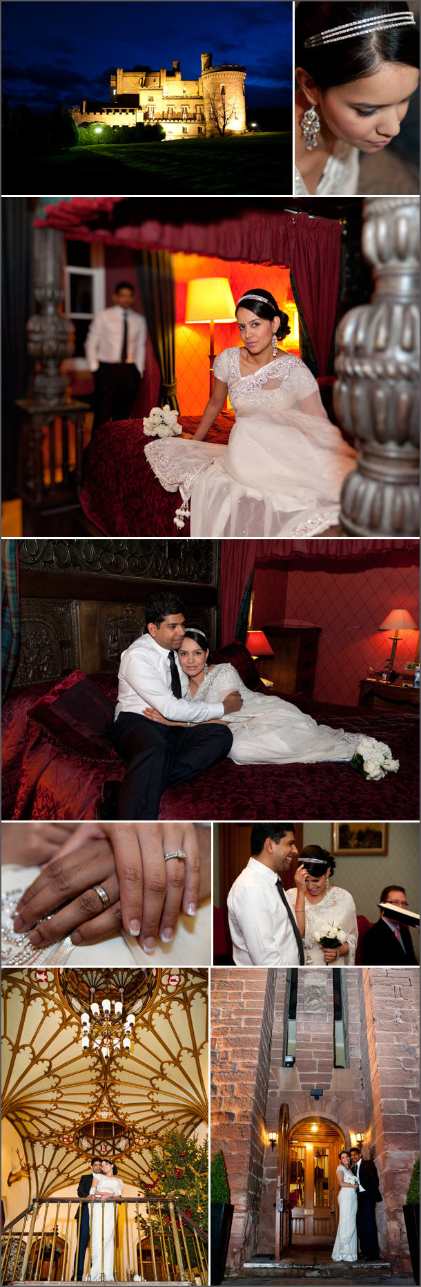 Winter Dalhousie Castle Elopement