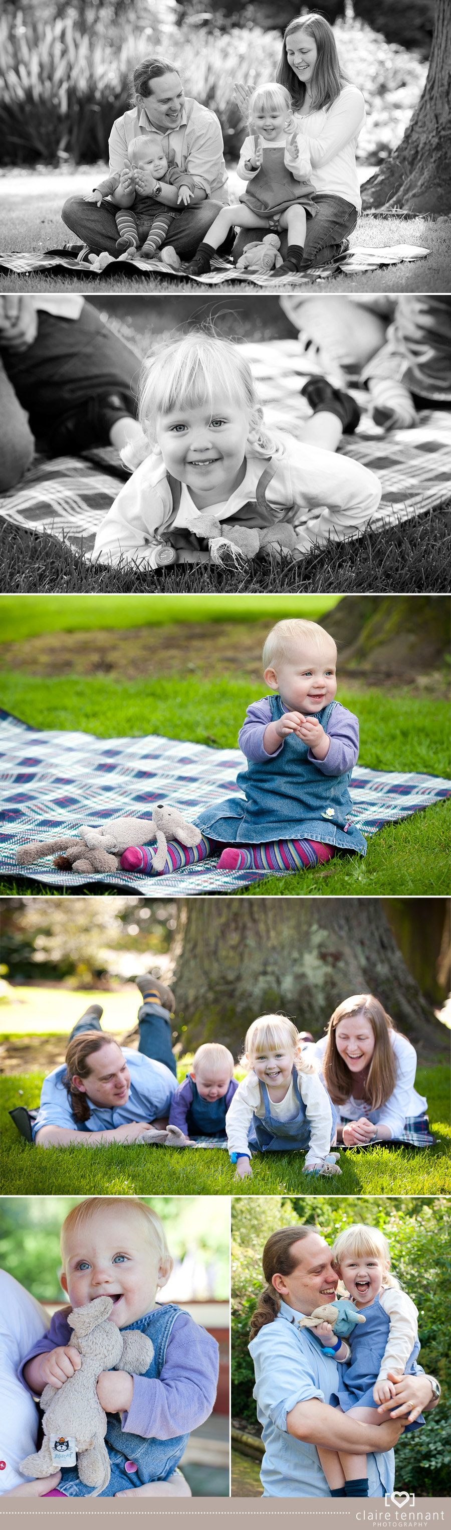 Natural family portrait photography at the botanics edinburgh