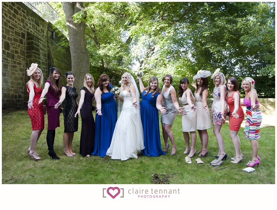 mansfield traquair wedding group photo