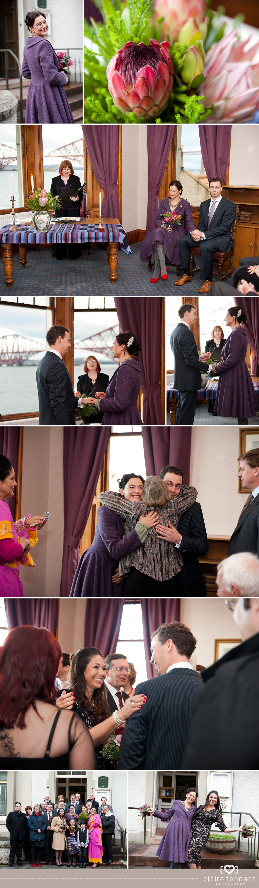 Wedding at South Queensferry Registry Office