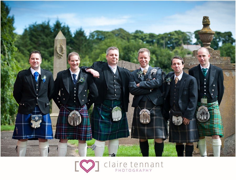 St Vigeans Church wedding groom