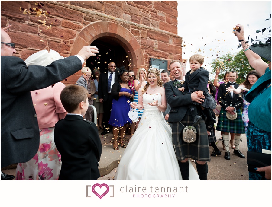 St Vigeans Church wedding