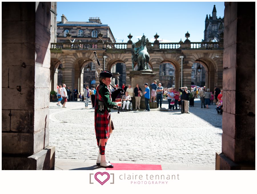 City Chambers Wedding piper