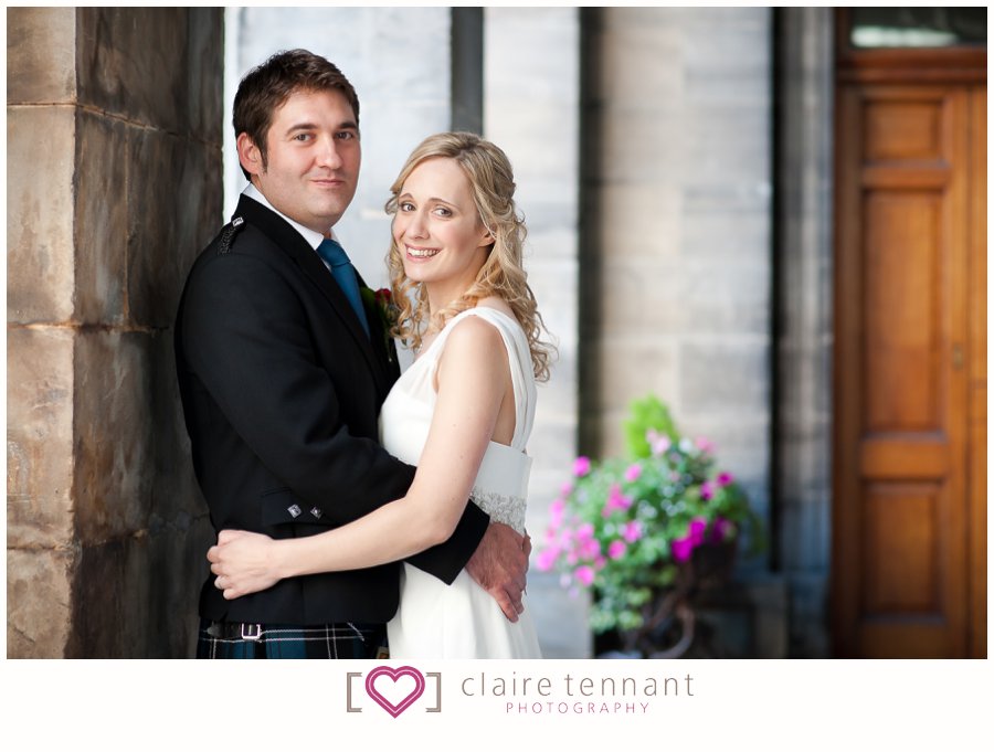 City Chambers Wedding portrait