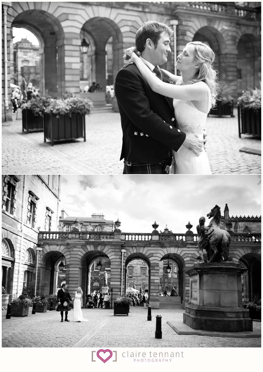 City Chambers Wedding portrait