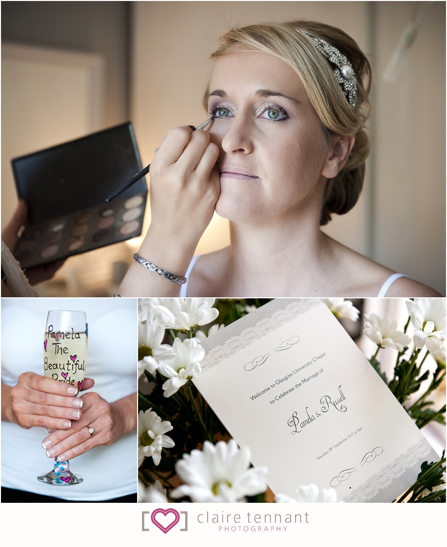 Glasgow wedding make-up