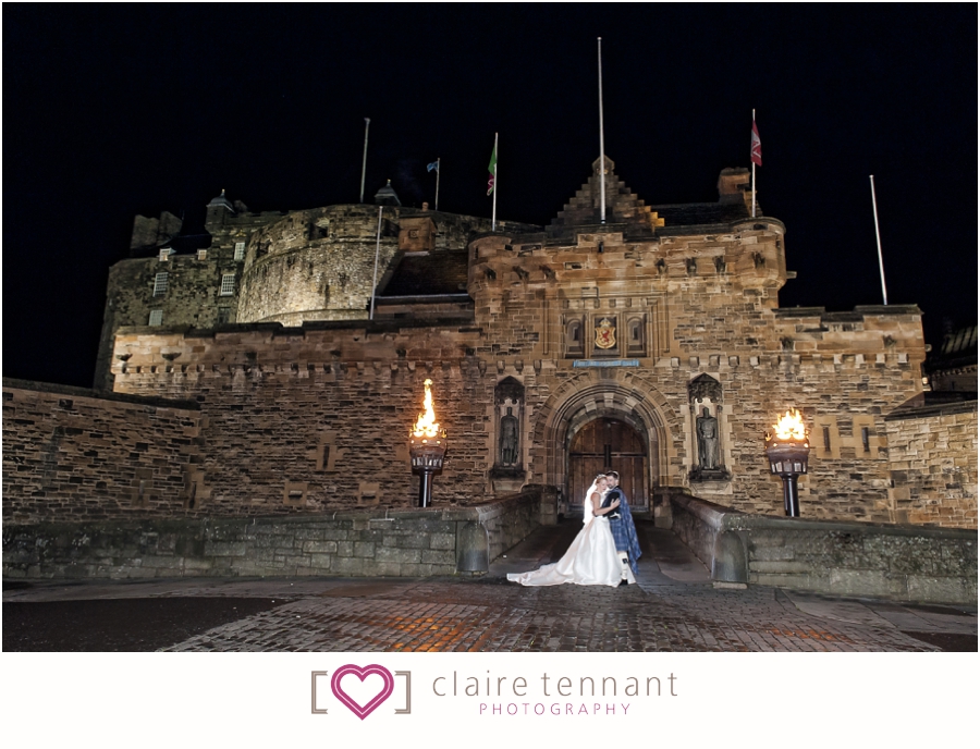 Edinburgh Castle Wedding Photography