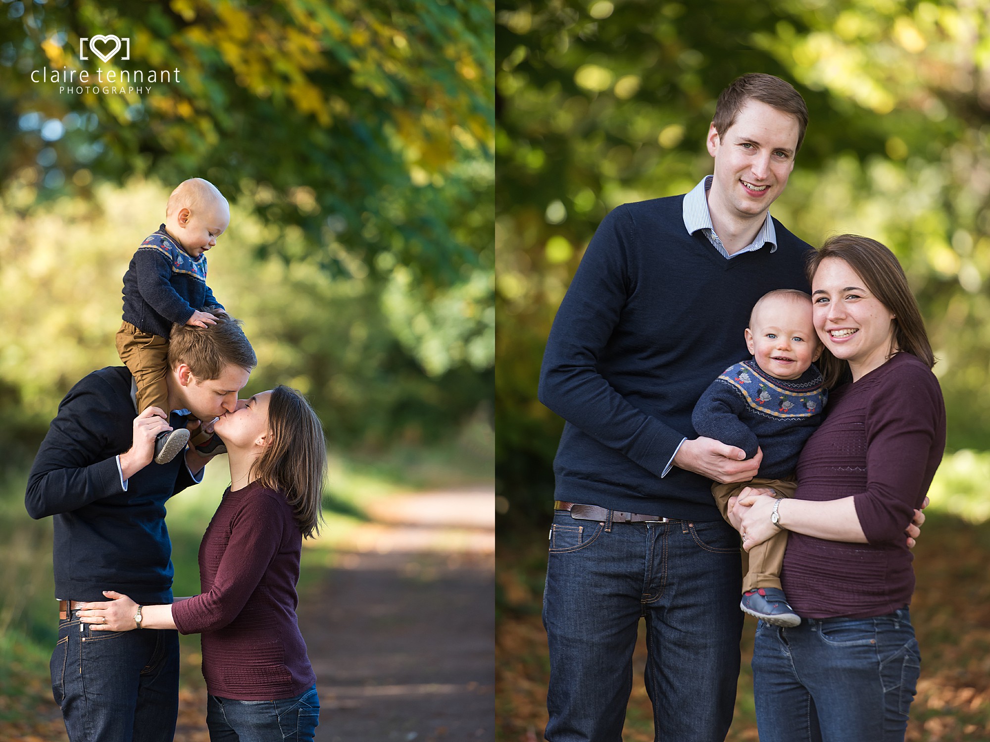 natural family photo shoot with young toddler