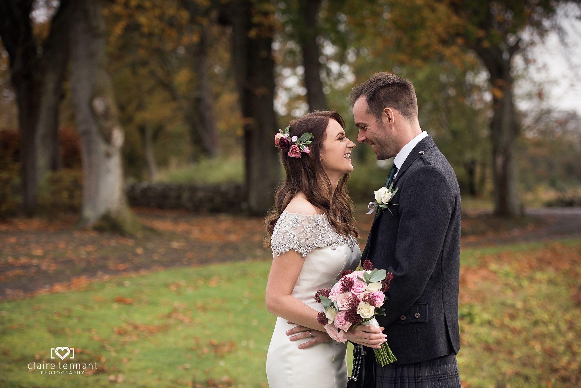 Wedding photography at The Barn at Harburn