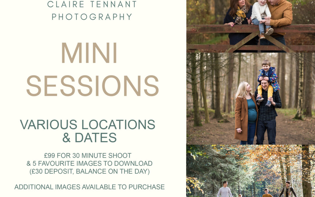 Autumn family photography mini sessions in Edinburgh & West Lothian 2024