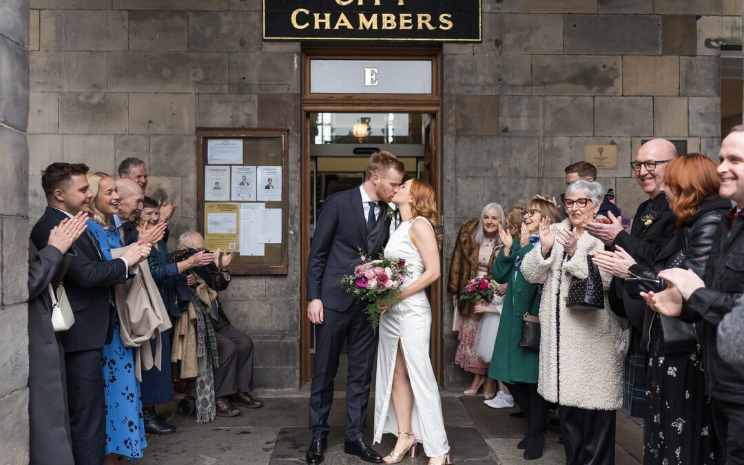 Beautiful intimate Edinburgh City Chambers wedding