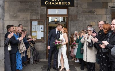 Beautiful intimate Edinburgh City Chambers wedding