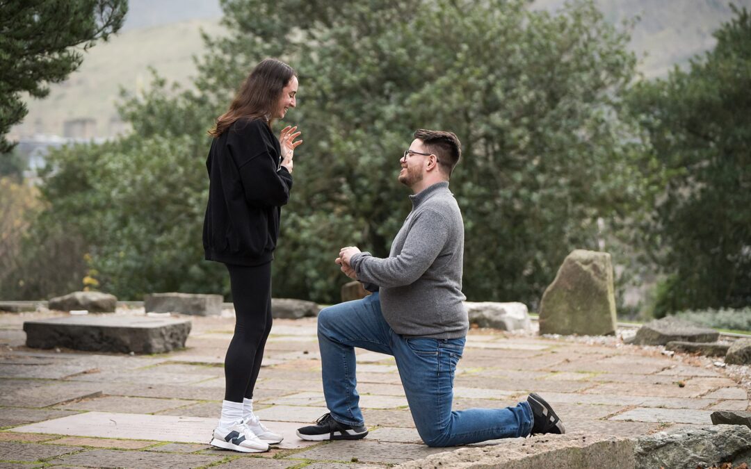 Surprise Proposal Photo Shoot in Edinburgh