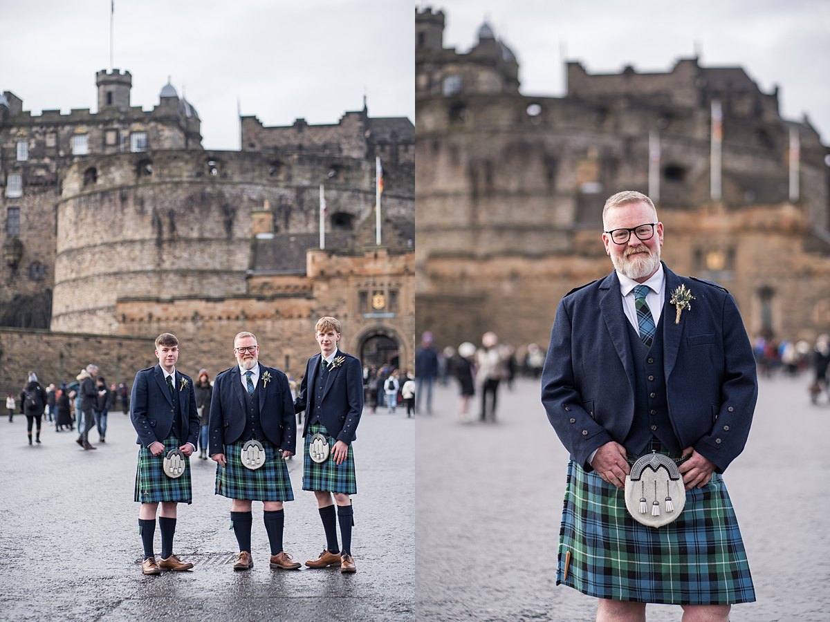 Edinburgh castle wedding